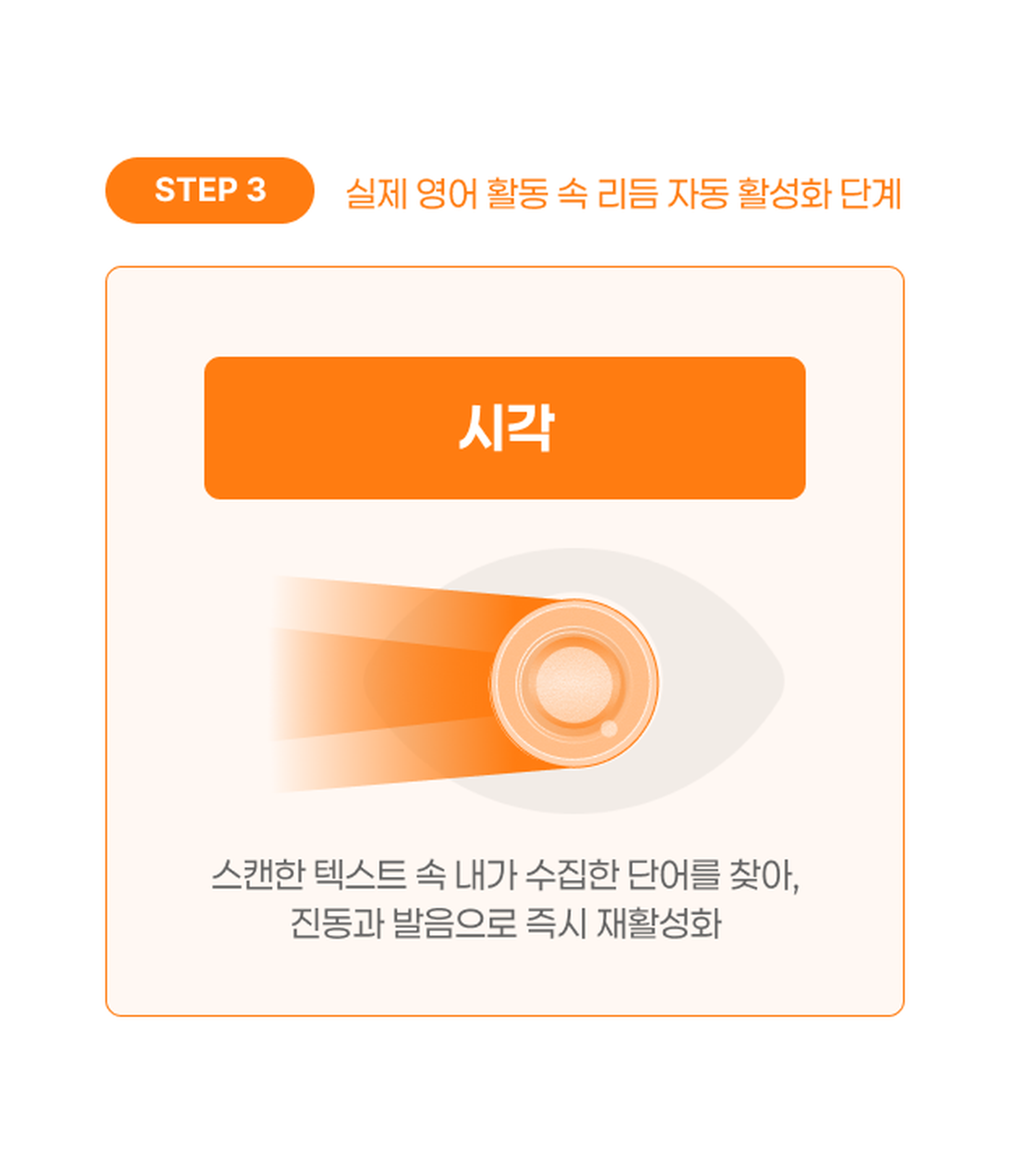 STEP 3. 실제 영어 활동 속 리듬을 자동 활성화하는 시각 단계